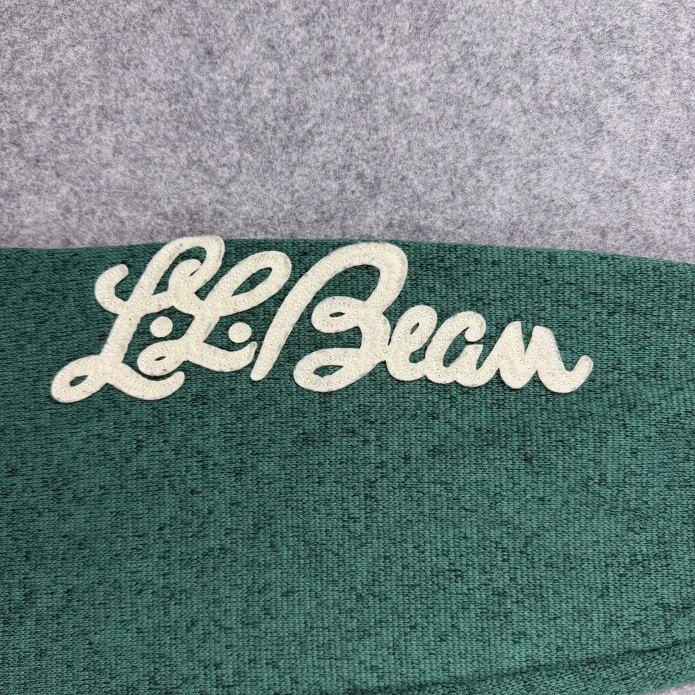 L.L. Bean Knit Joggers Women's L LargeGreen Spellout Tapered Leg Drawstring